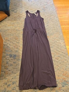 ATHLETA Revive Wide Leg Travel Jumpsuit in Agate (Eggplant) Size 10 -- WOW WOW!!